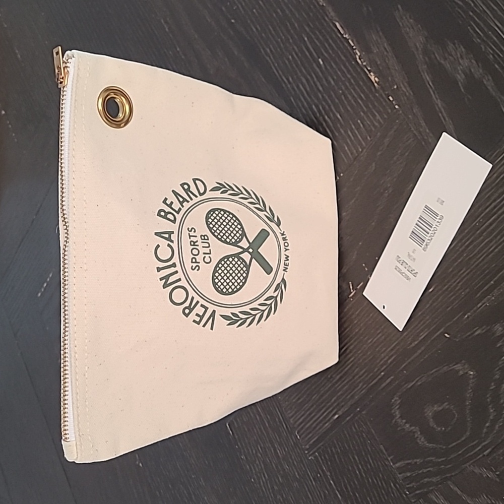 NWT Veronica Beard Sports Club Canvas Pouch